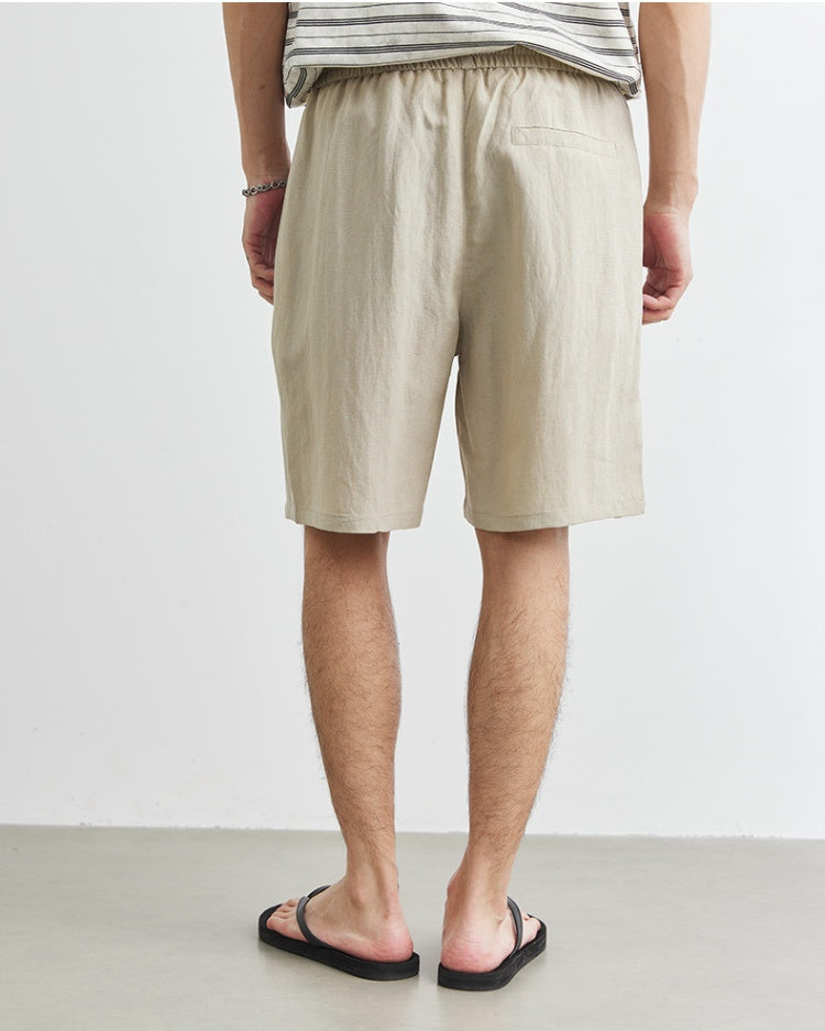 Linen up to Knee Shorts