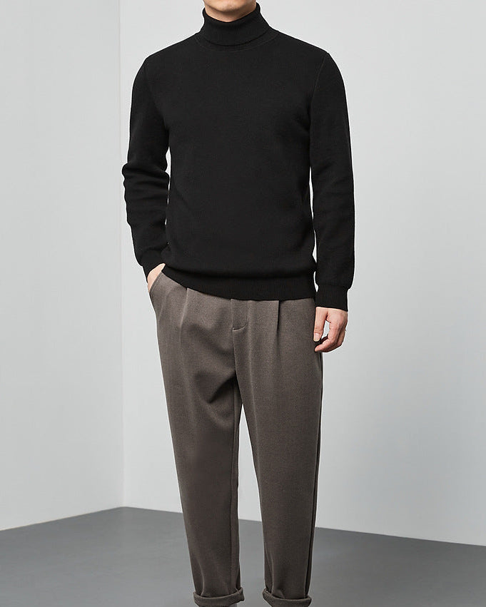 The Momeike Classic Solid Turtleneck Sweater