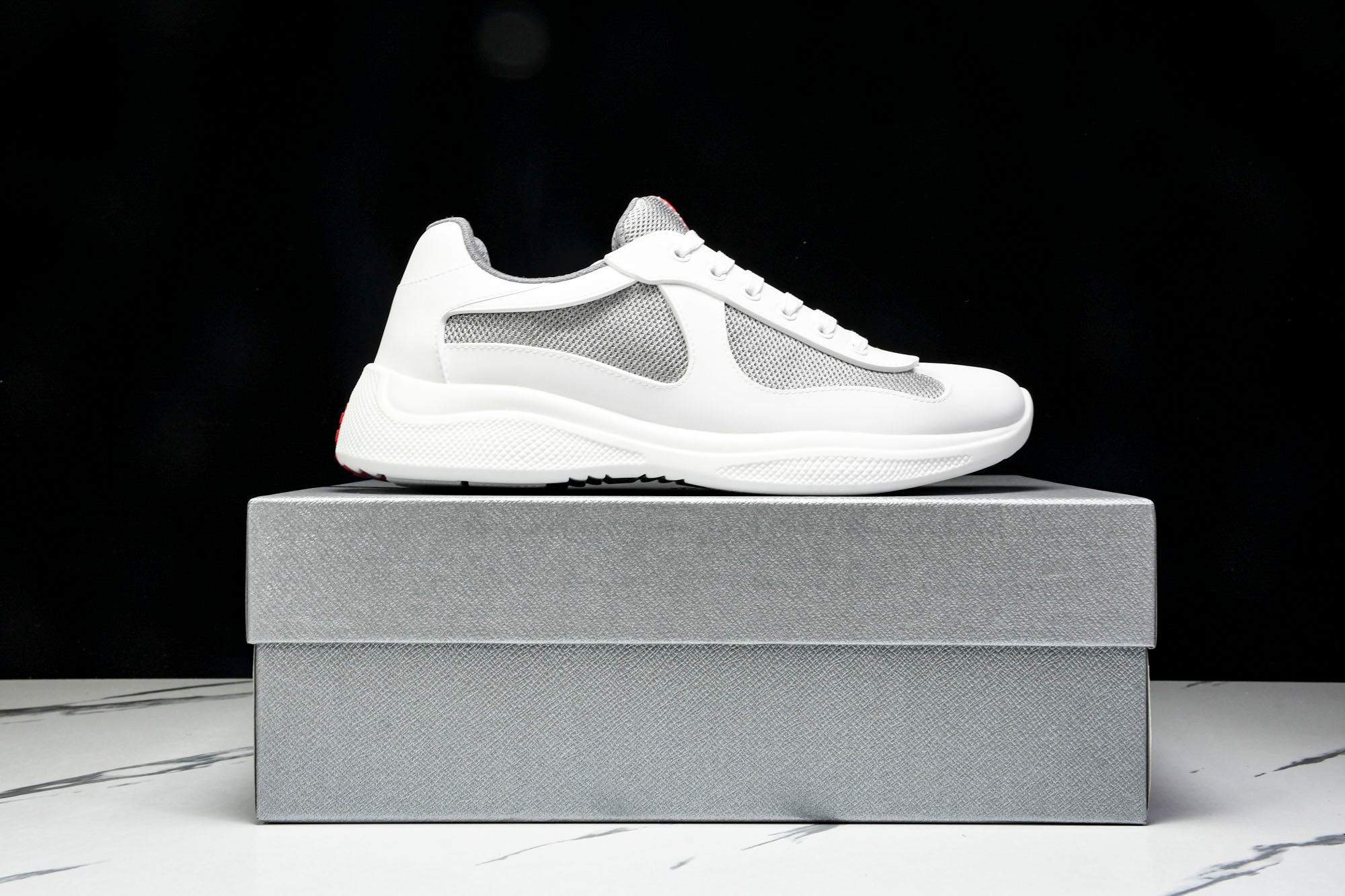 Prada America's Cup Sneaker Soft Rubber 'Cream White'