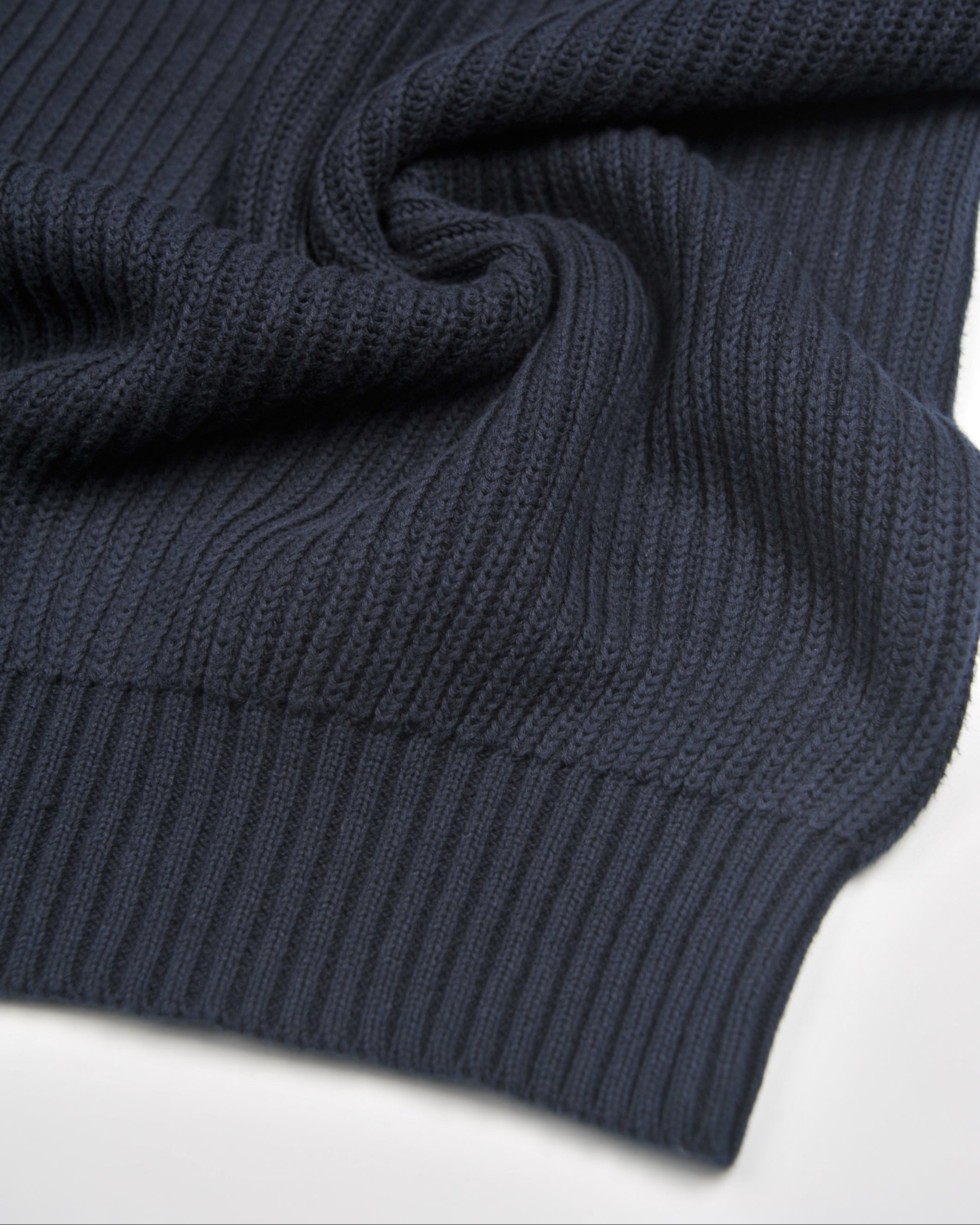 Navy English Rib Crewneck