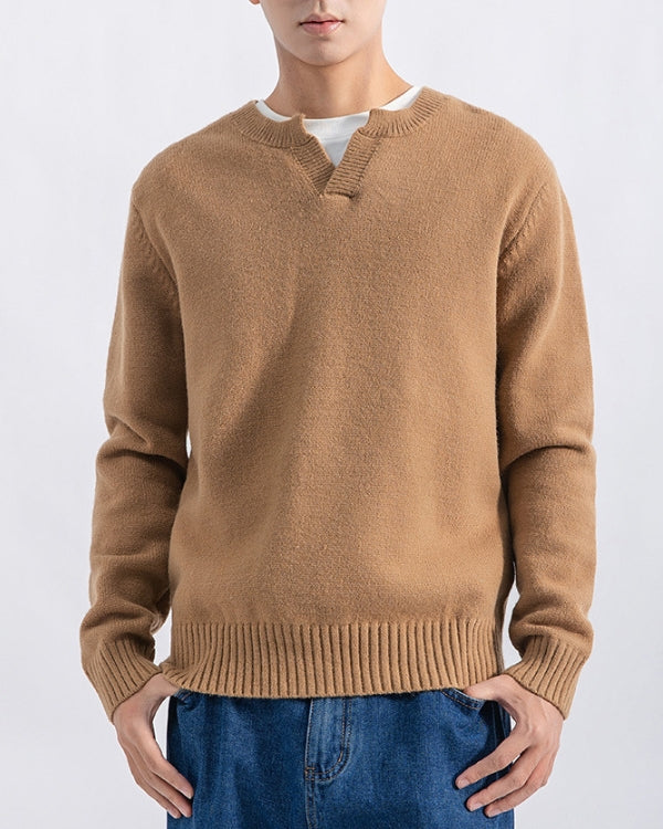 Jackal Wool-Blend V-Neck Sweater