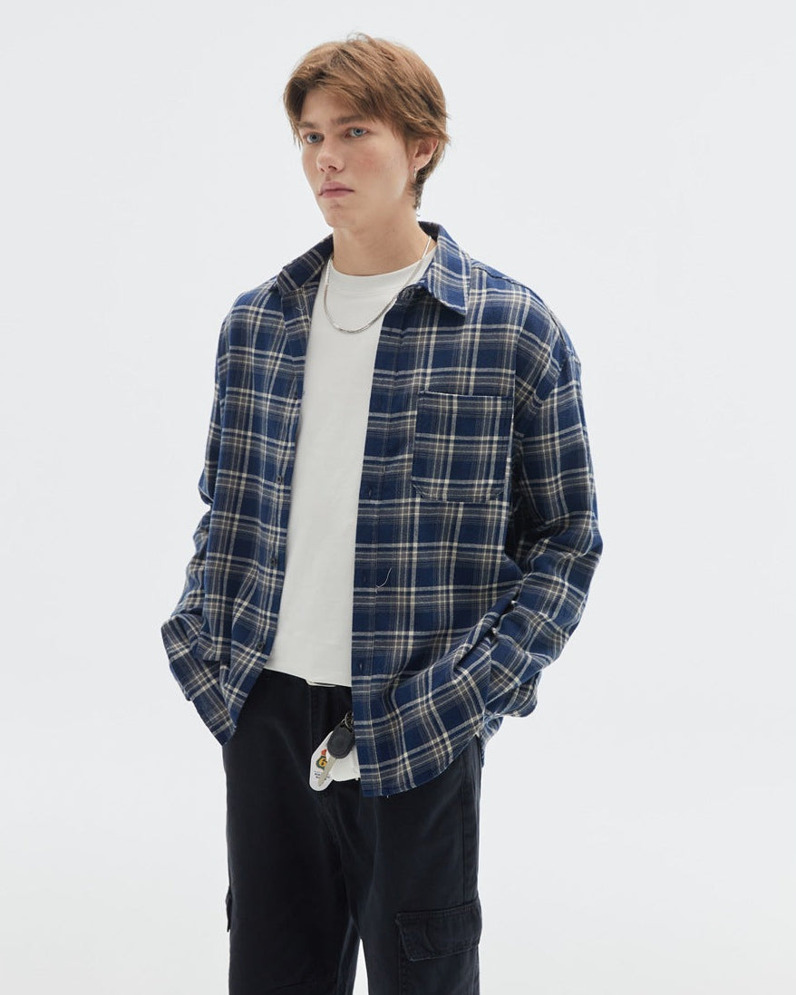 The Everton Plaid Cotton Overshirt