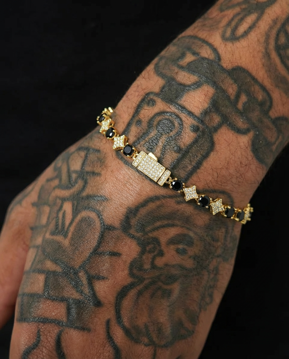 Star Halo Tennis Bracelet