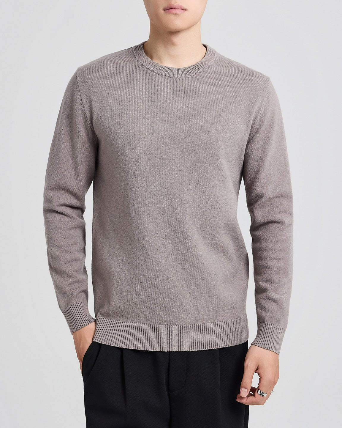 The Mercer Tencel-Wool Crewneck Sweater