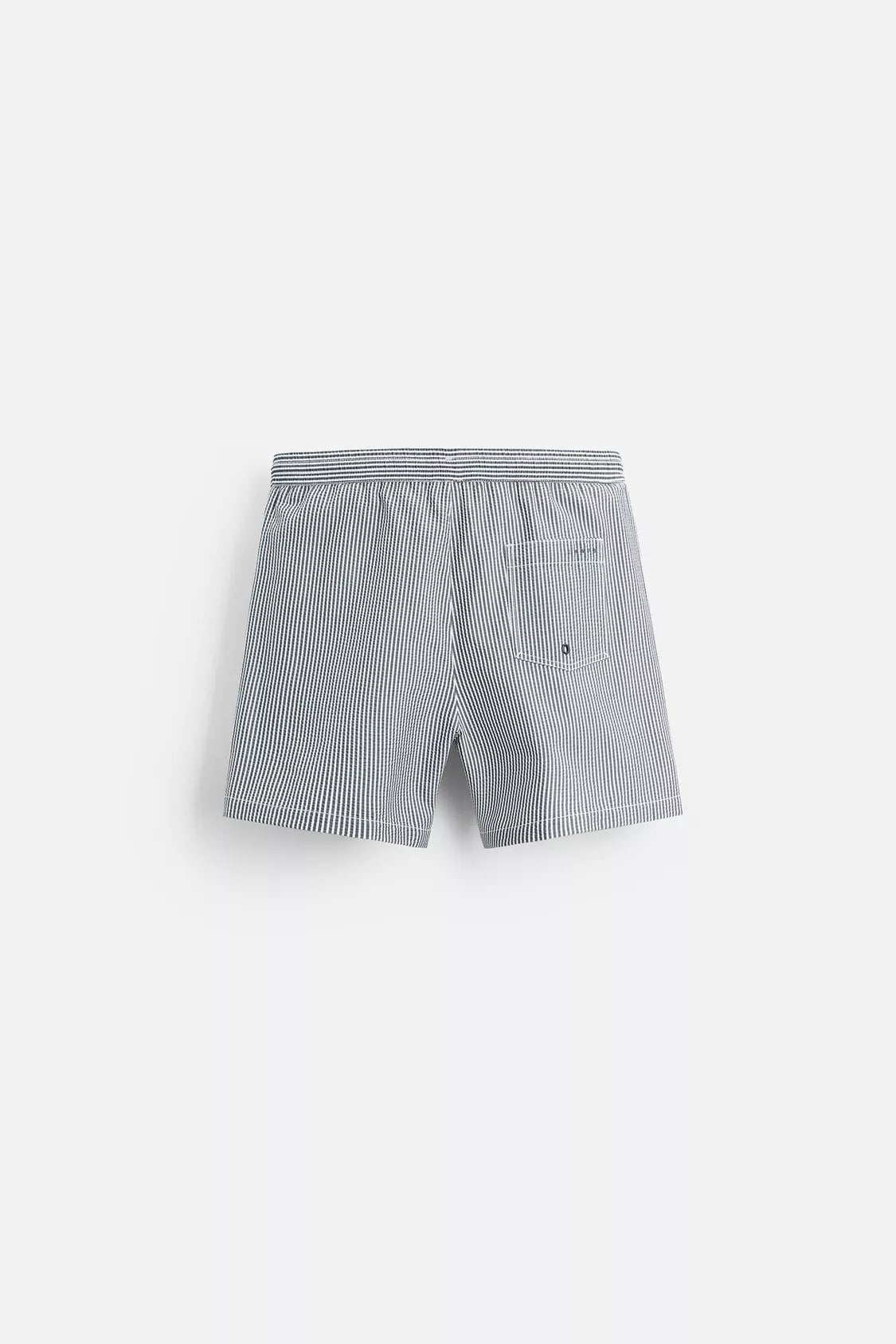 SEERSUCKER MID-LENGTH SWIMMING TRUNKS - Gray