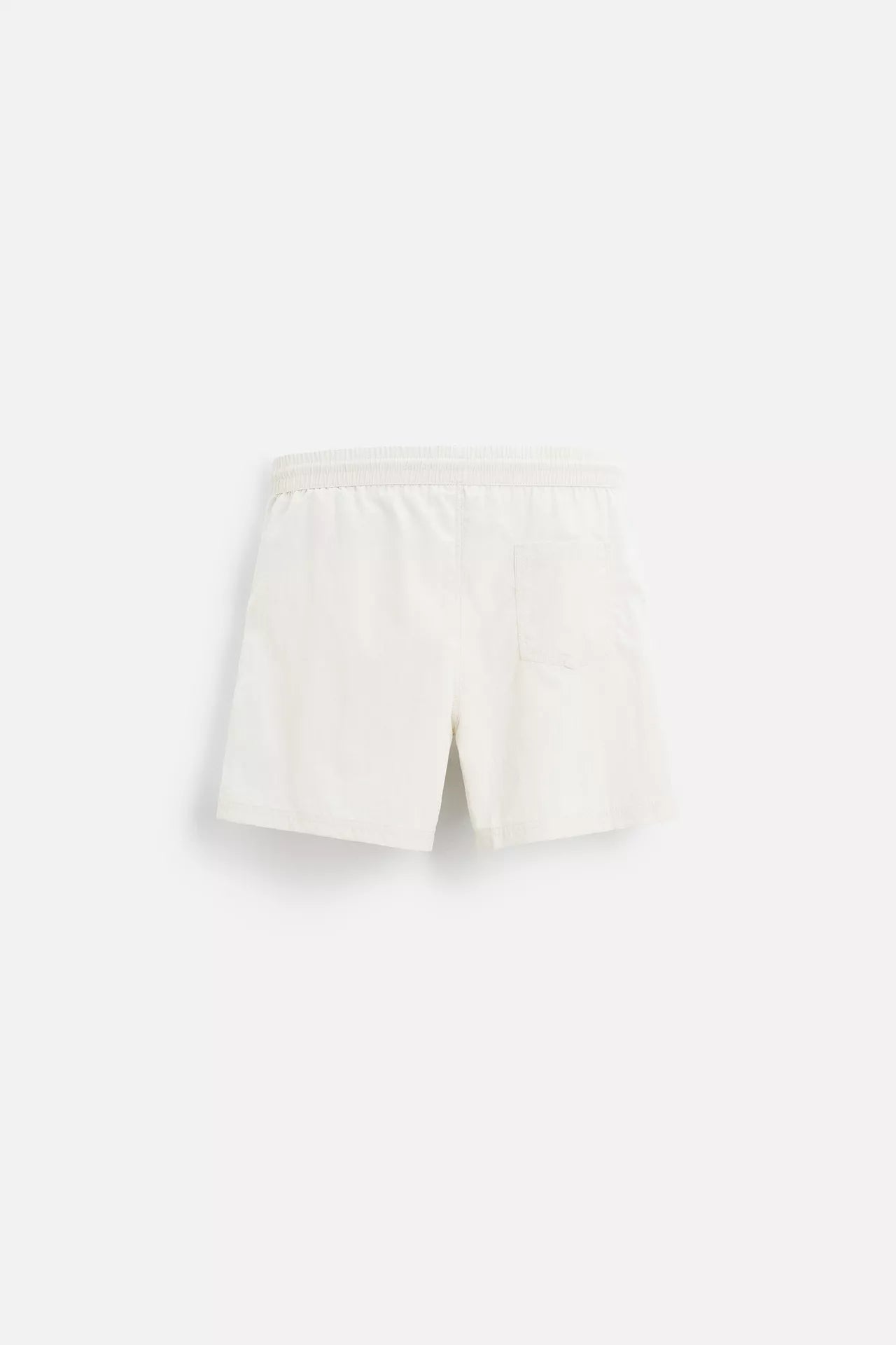 BASIC MID-LENGTH SWIMMING SHORT - WHITE