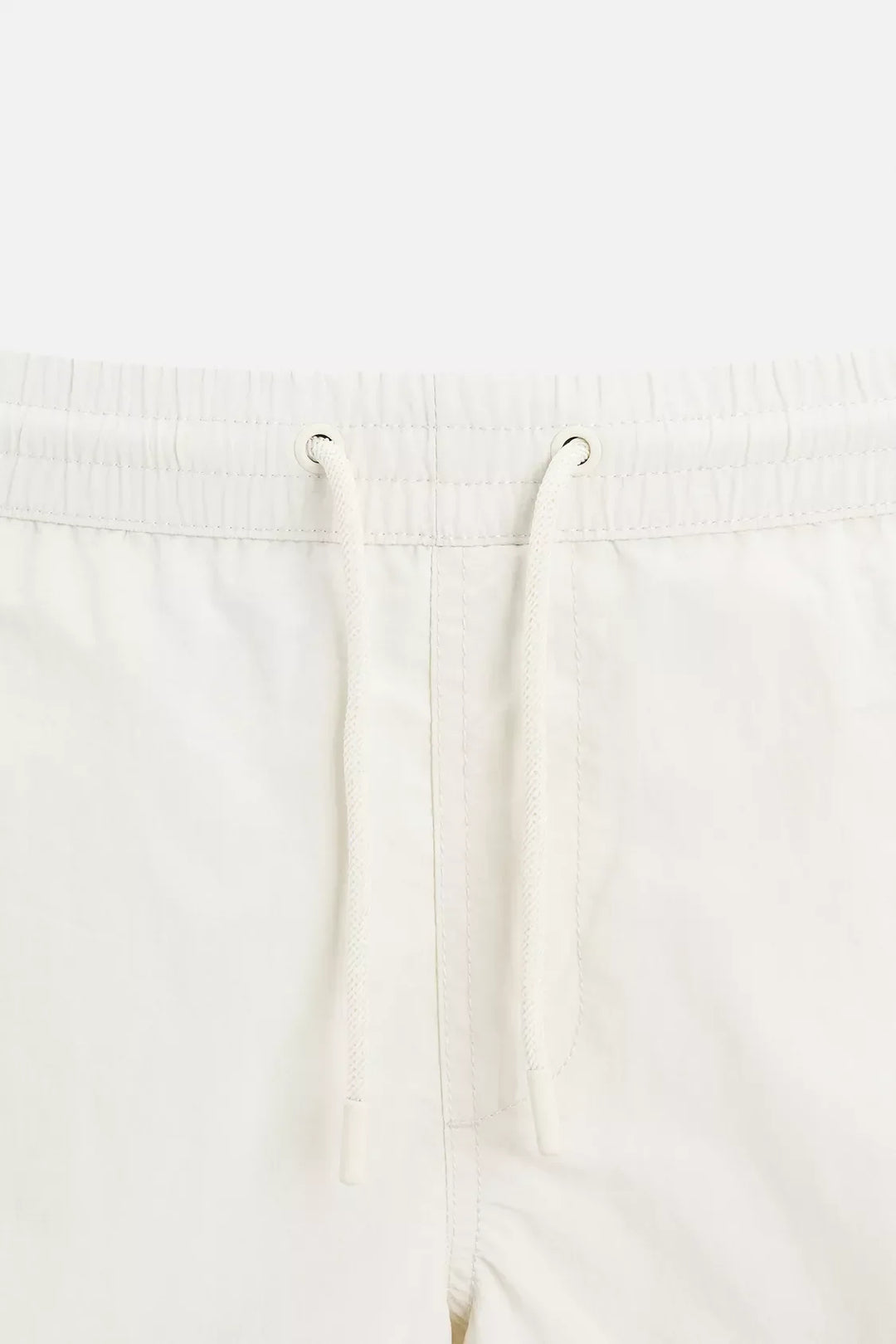BASIC MID-LENGTH SWIMMING SHORT - WHITE