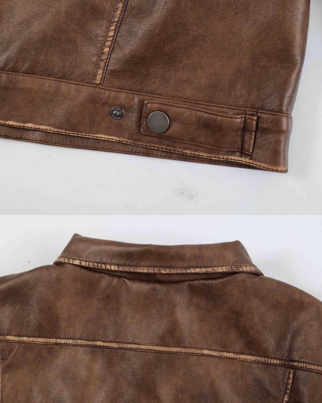 Vintage Brown Leather Jacket