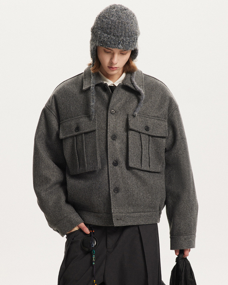 Oversized Utility Pocket Jacket