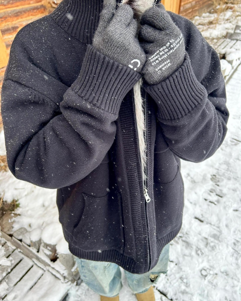 Faux‑Fur Collar Utility Jacket