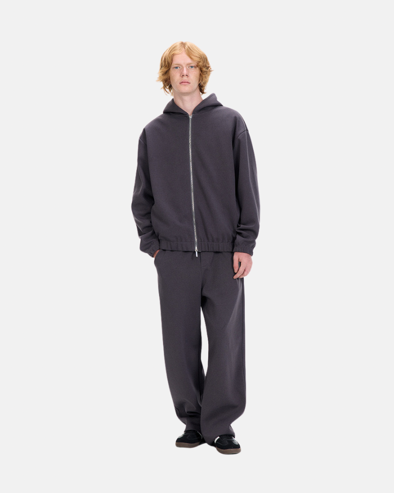 Zip‑Up Hoodie and Wide‑Leg Pants Set