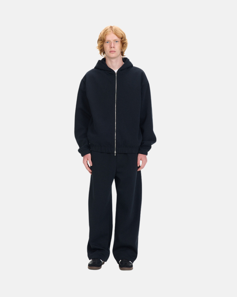Zip‑Up Hoodie and Wide‑Leg Pants Set