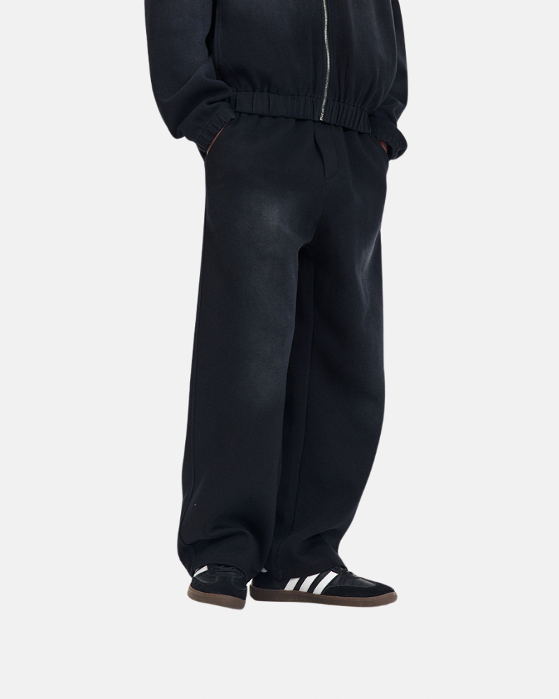 Zip‑Up Hoodie and Wide‑Leg Pants Set