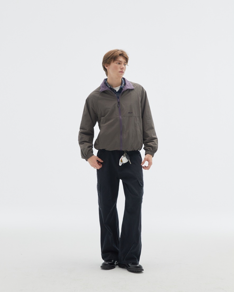 Two‑Tone Zip Windbreaker