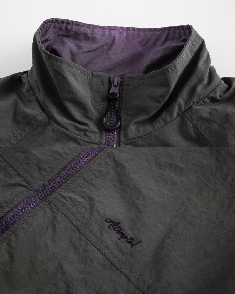 Two‑Tone Zip Windbreaker