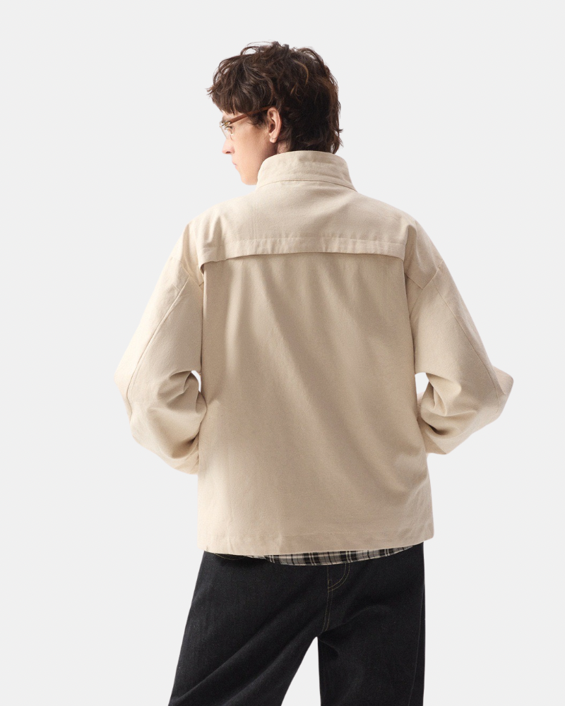 Stand‑Collar Zip Jacket