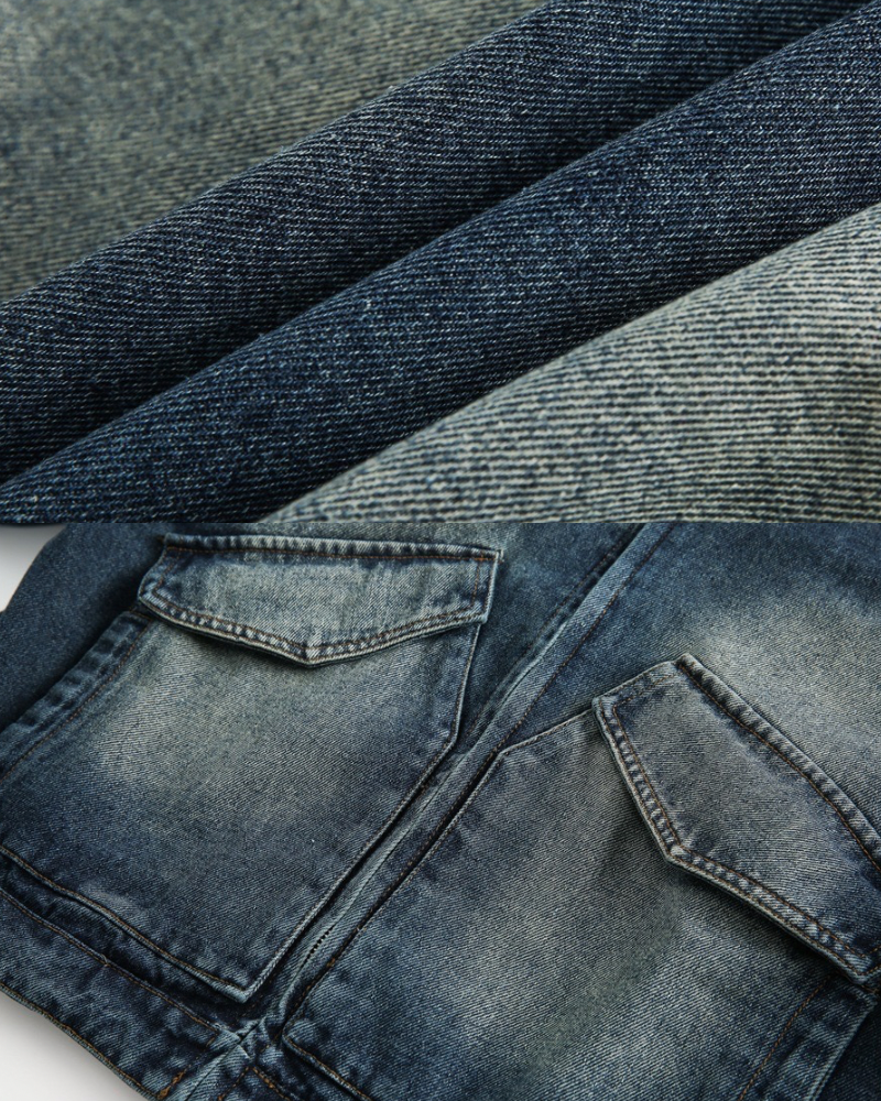 Vintage Wash Utility Denim Jacket