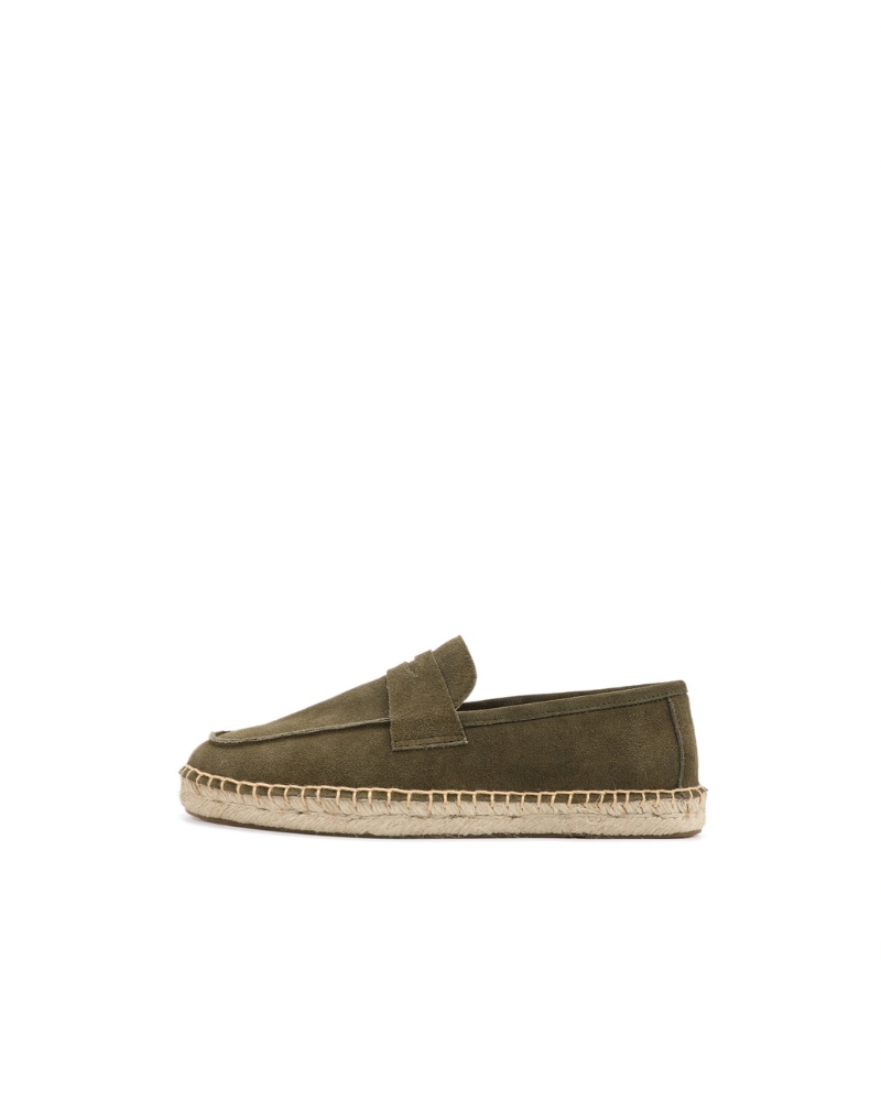 Suede Moccassin Espadrilles