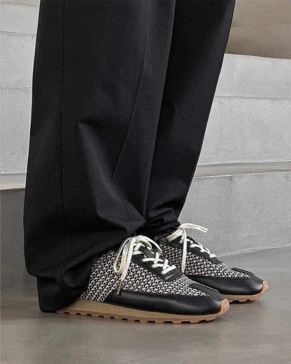 Monochrome Woven Runner