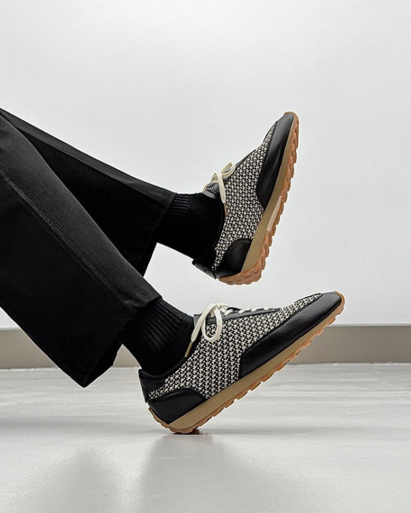 Monochrome Woven Runner