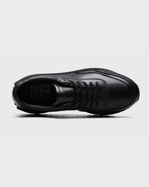 Monaco Black Leather Runner