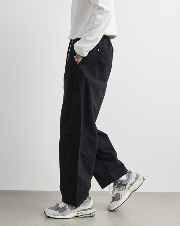 Washed off Lounge Pants with Drawstrings