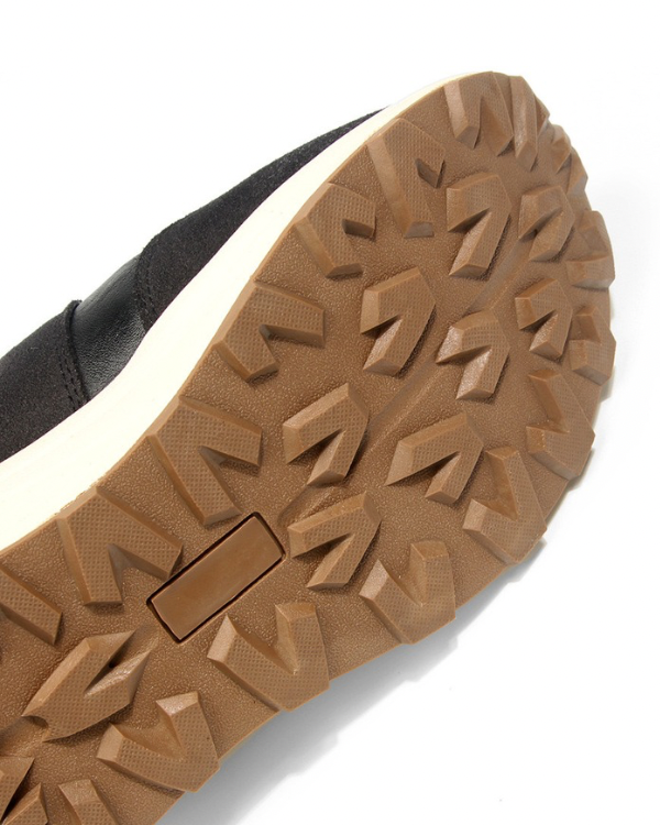 Black Trail Leather Sneakers