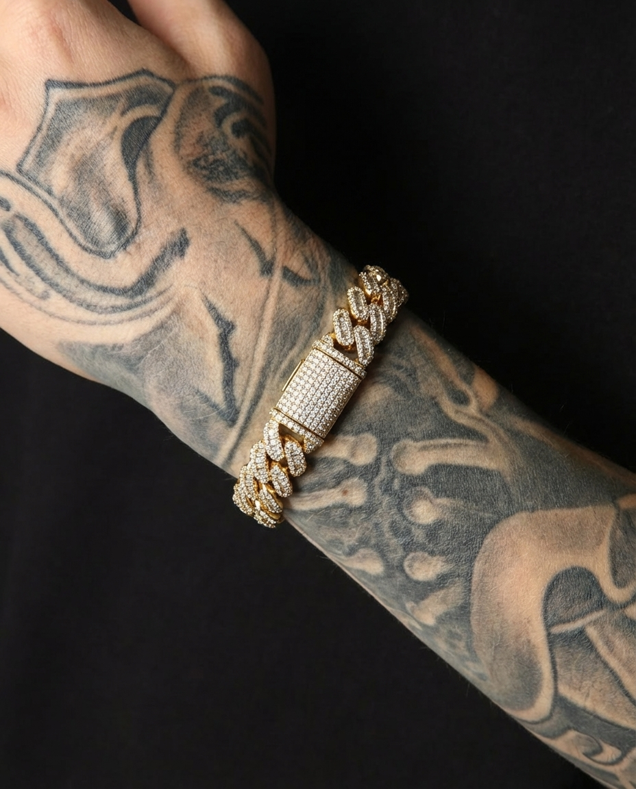 Iced Cuban Link Pavé Bracelet - Belk Edition