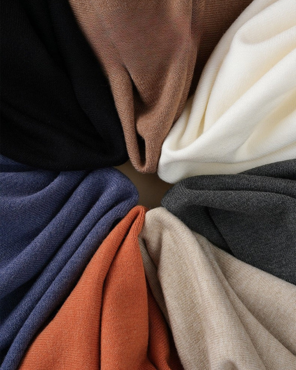 Merino Wool Blend Crewneck Knit Sweater