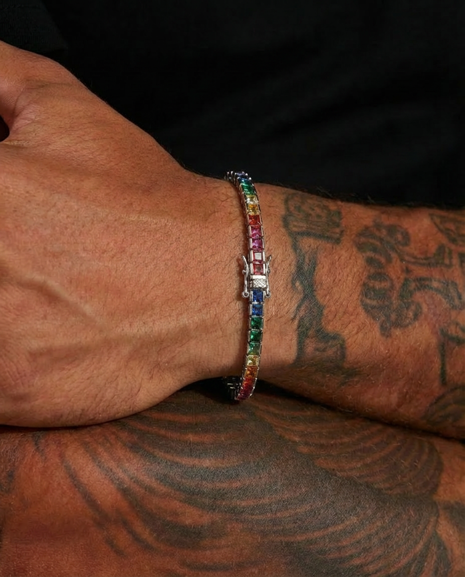 Multi Color Tennis Bracelet