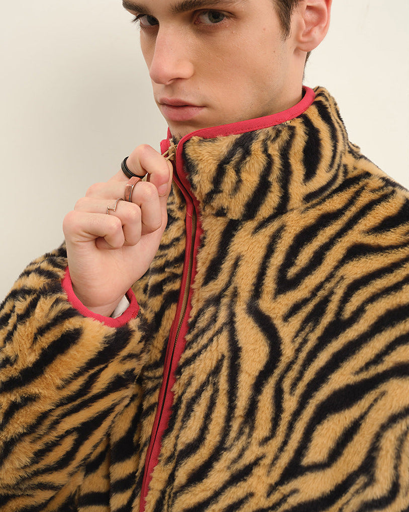 The Ember Weave Plush Crew Jacket