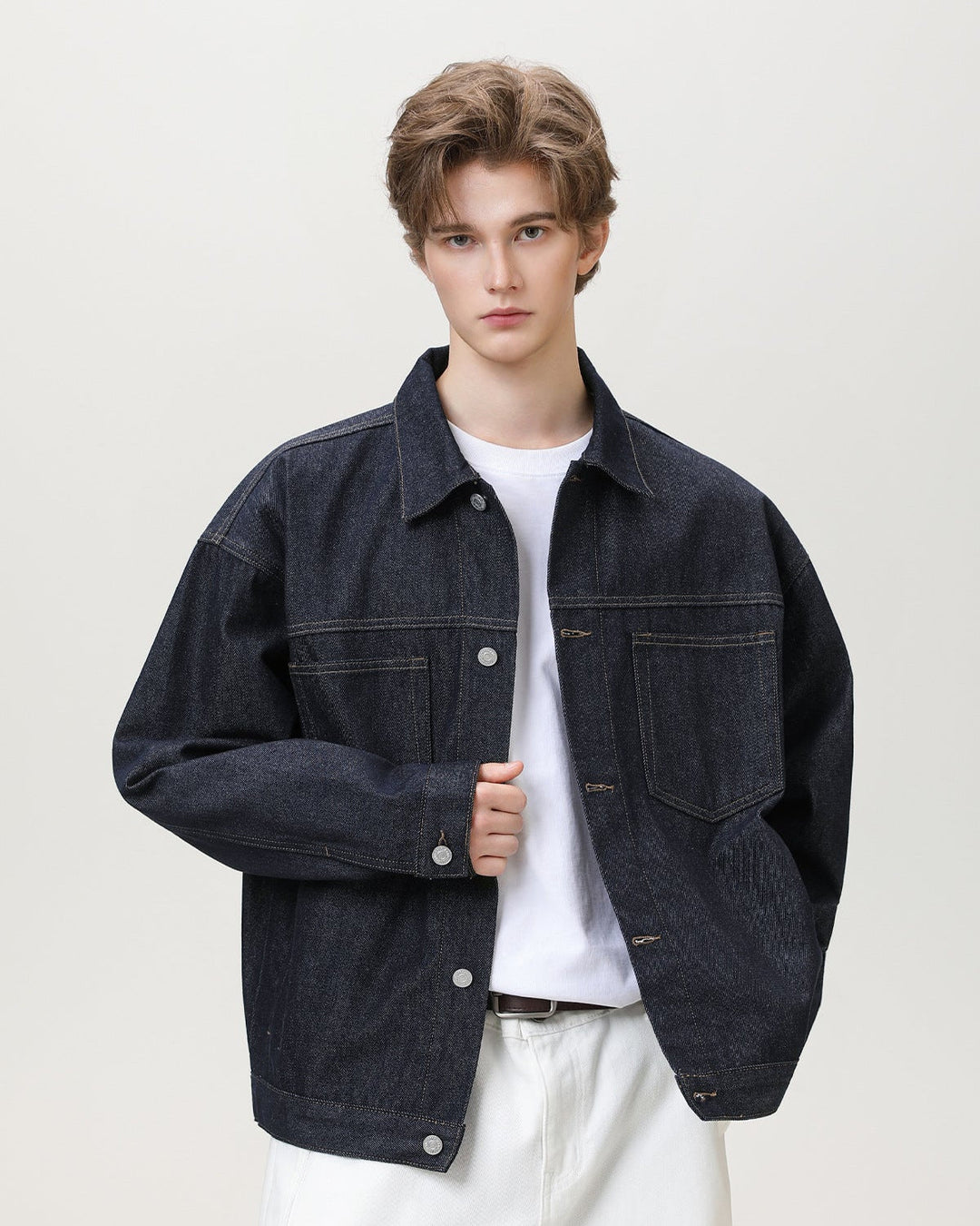 Classic Dyed Denim Overshirt Jacket