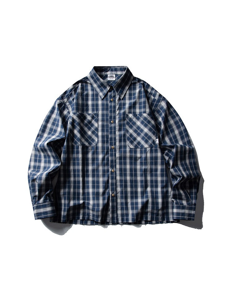 The Westport Raw Edge Long Sleeve Cotton