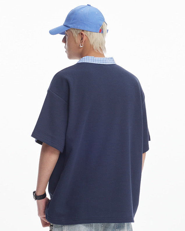 The Valeform Textured Knit Polo Shirt