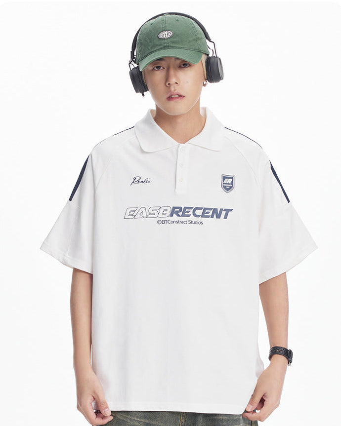 The Lumin Crest Printed Polo