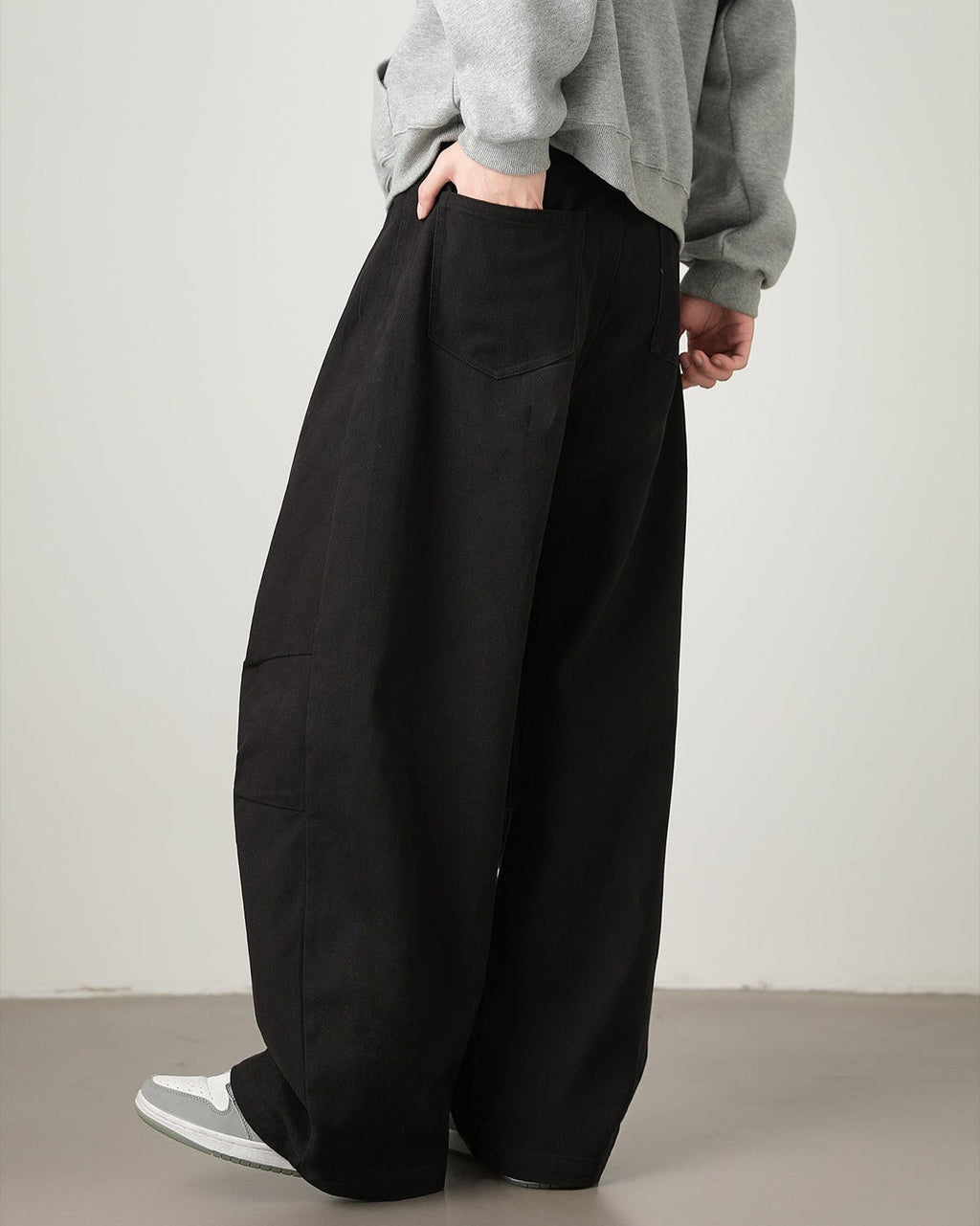 Wide-Leg Utility Trousers