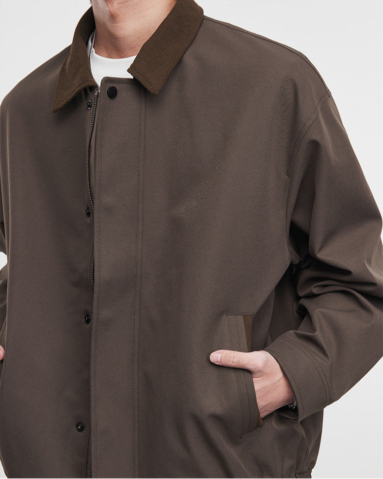 Cropped Barn-Style Jacket