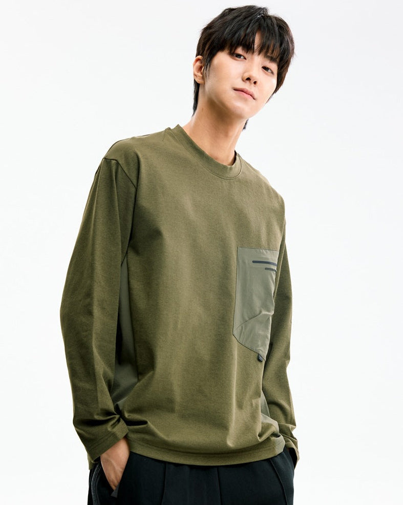 The Rockford Pocket Horizon Crew Pullover Sweatshirt