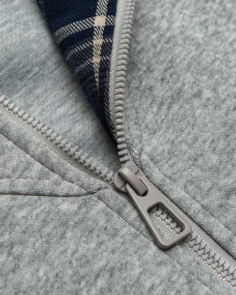 The Bluebird Plaid Patchwork Hooded Jacket