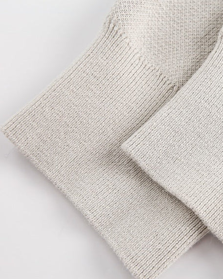 The Noir Top Round Neck Knitted Pullover Sweater