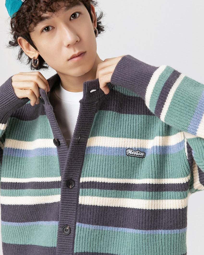 The Bridlewood  Preppy Striped Cardigan