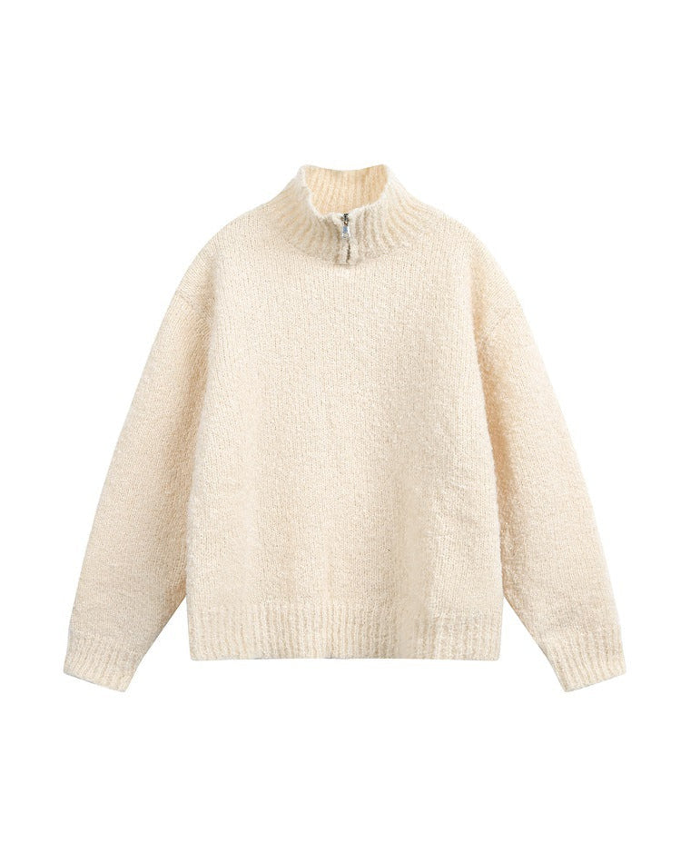 The Summit Textured Collar Sweater