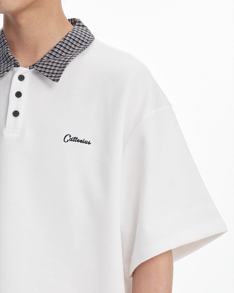 The Valeform Textured Knit Polo Shirt