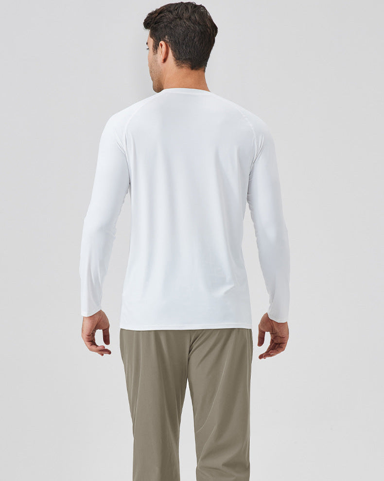 Ice Silk Sun Protection Long-Sleeve Sport T-Shirt – Breathable Fit