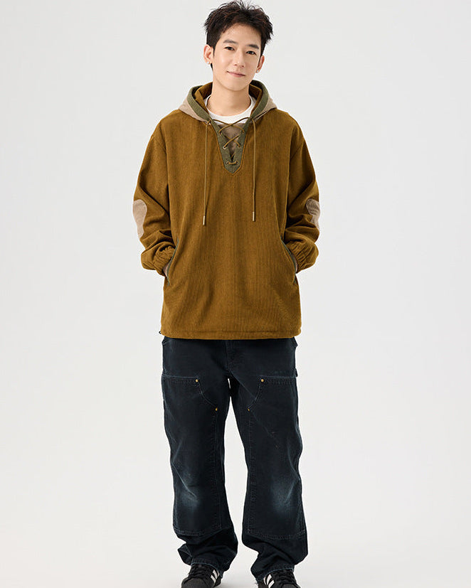 The Urban Weave Corduroy Hoodie Sweater
