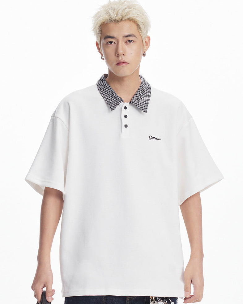 The Valeform Textured Knit Polo Shirt