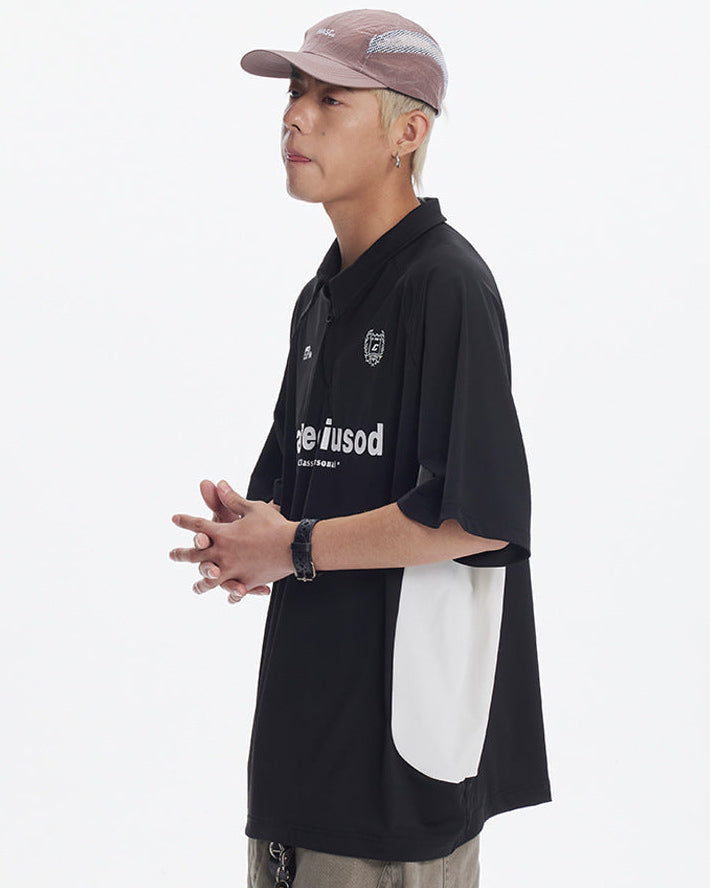 The Contour Knit Quarter-Zip Polo