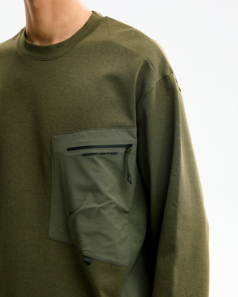 The Rockford Pocket Horizon Crew Pullover Sweatshirt