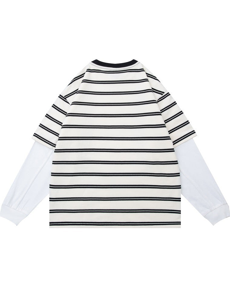 The Dakota Two-Piece Casual Long Sleeve Cotton T-Shirt