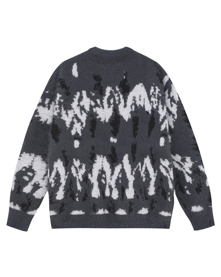 The Overland Textured Crew Neck Knit Pullover Sweater